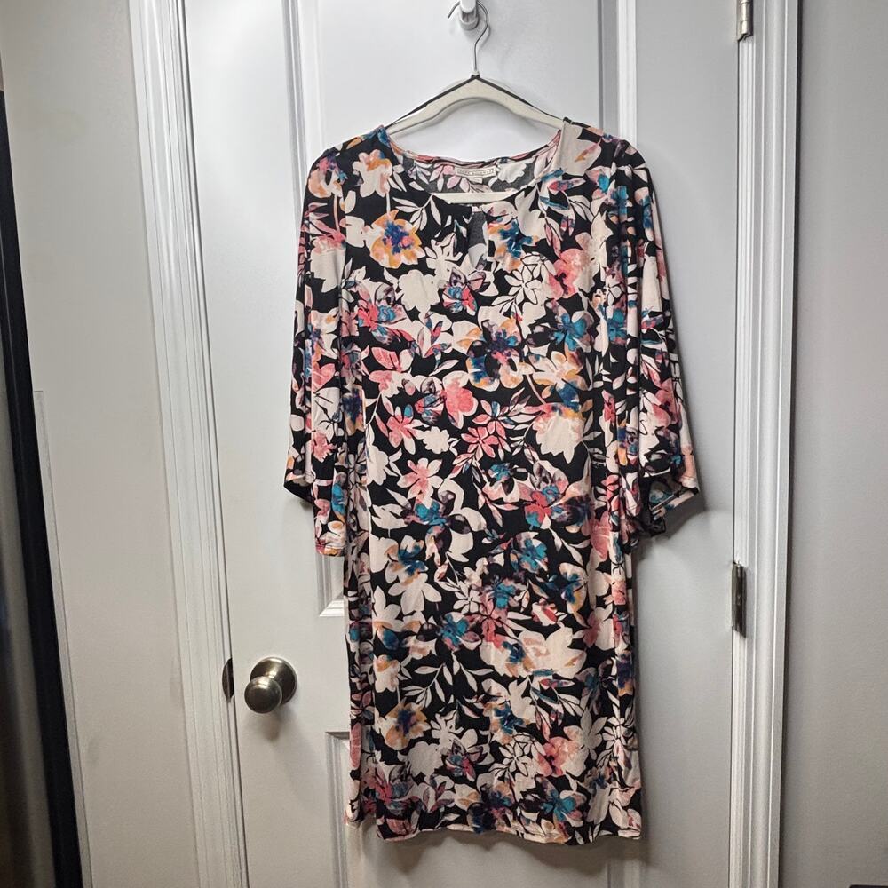Dana Buchman women's floral shift dress - Picture 2 of 6